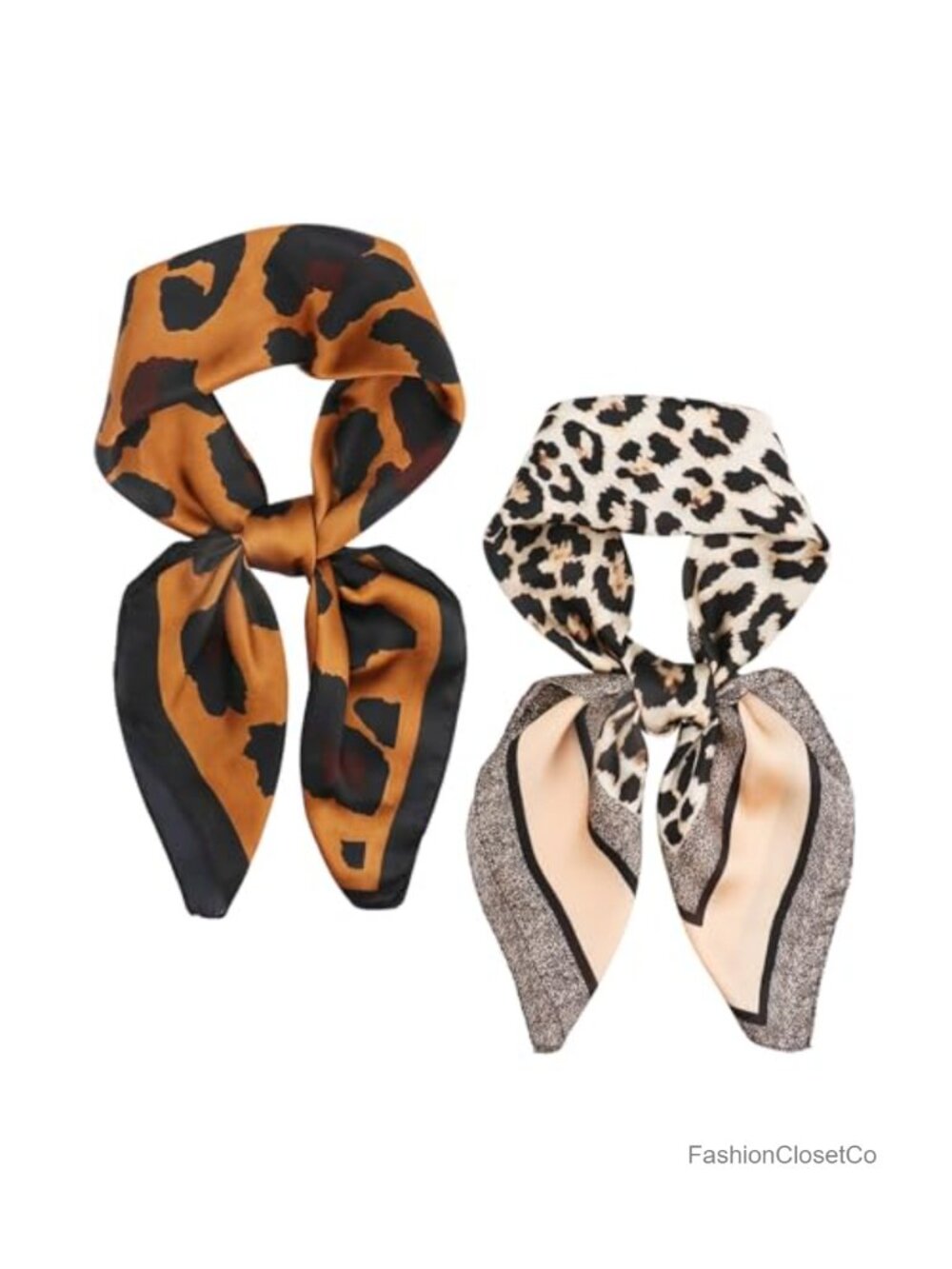 27" Square Satin Silk Feeling Scarf for Women Hair Neck Handbag Accessory
